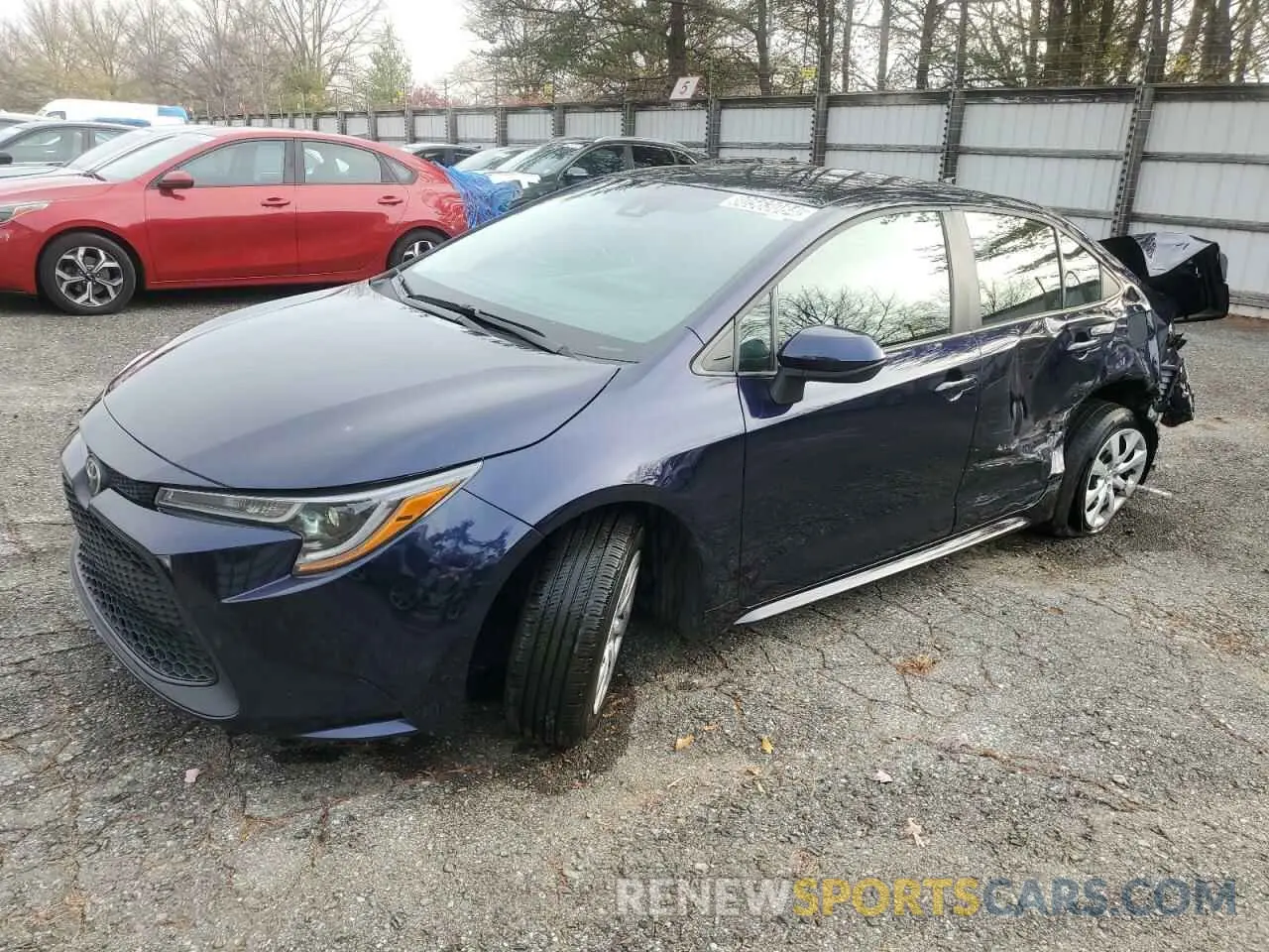 1 Photograph of a damaged car 5YFEPMAE9NP289220 TOYOTA COROLLA 2022