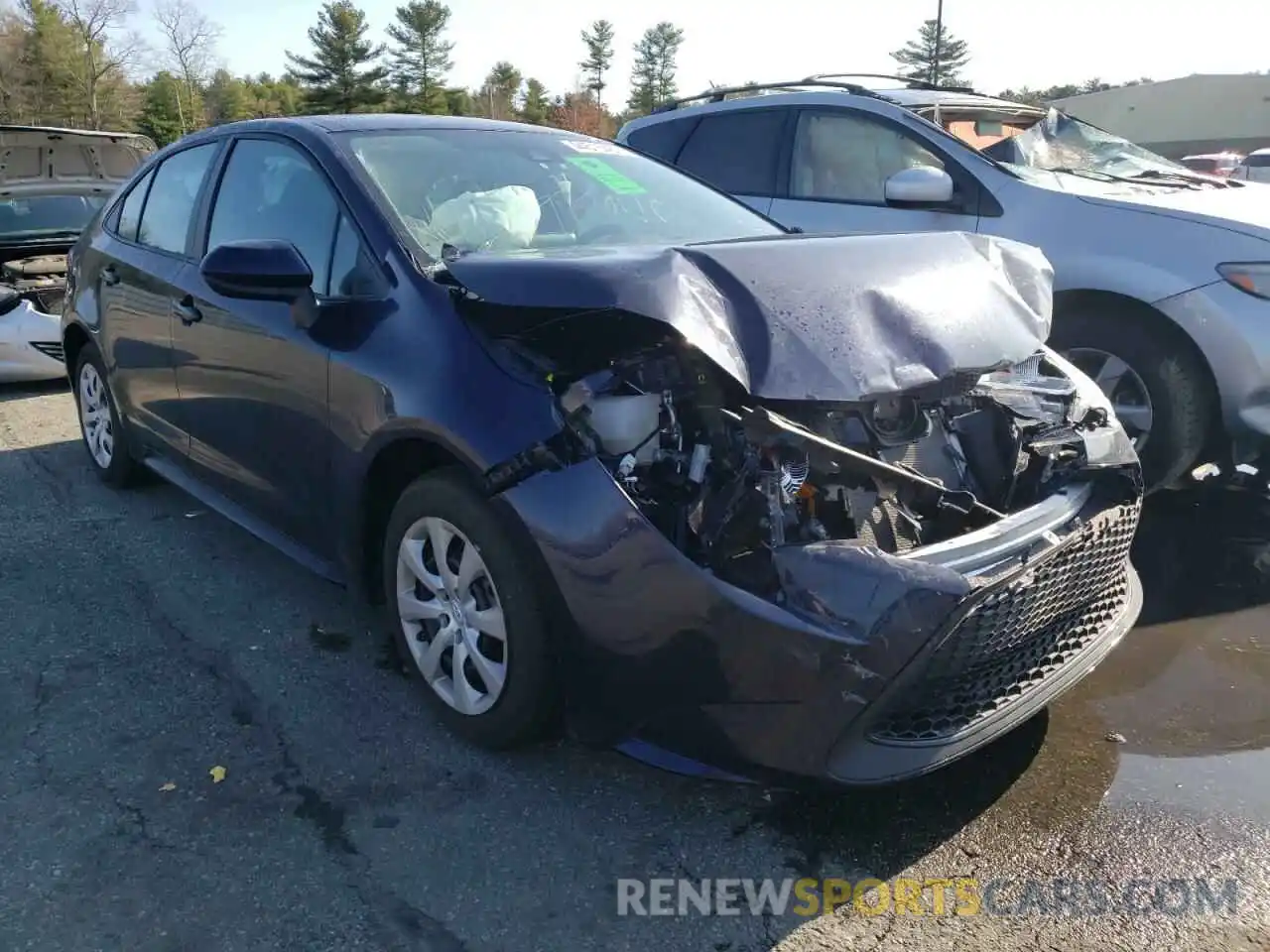 1 Photograph of a damaged car 5YFEPMAE9NP296782 TOYOTA COROLLA 2022