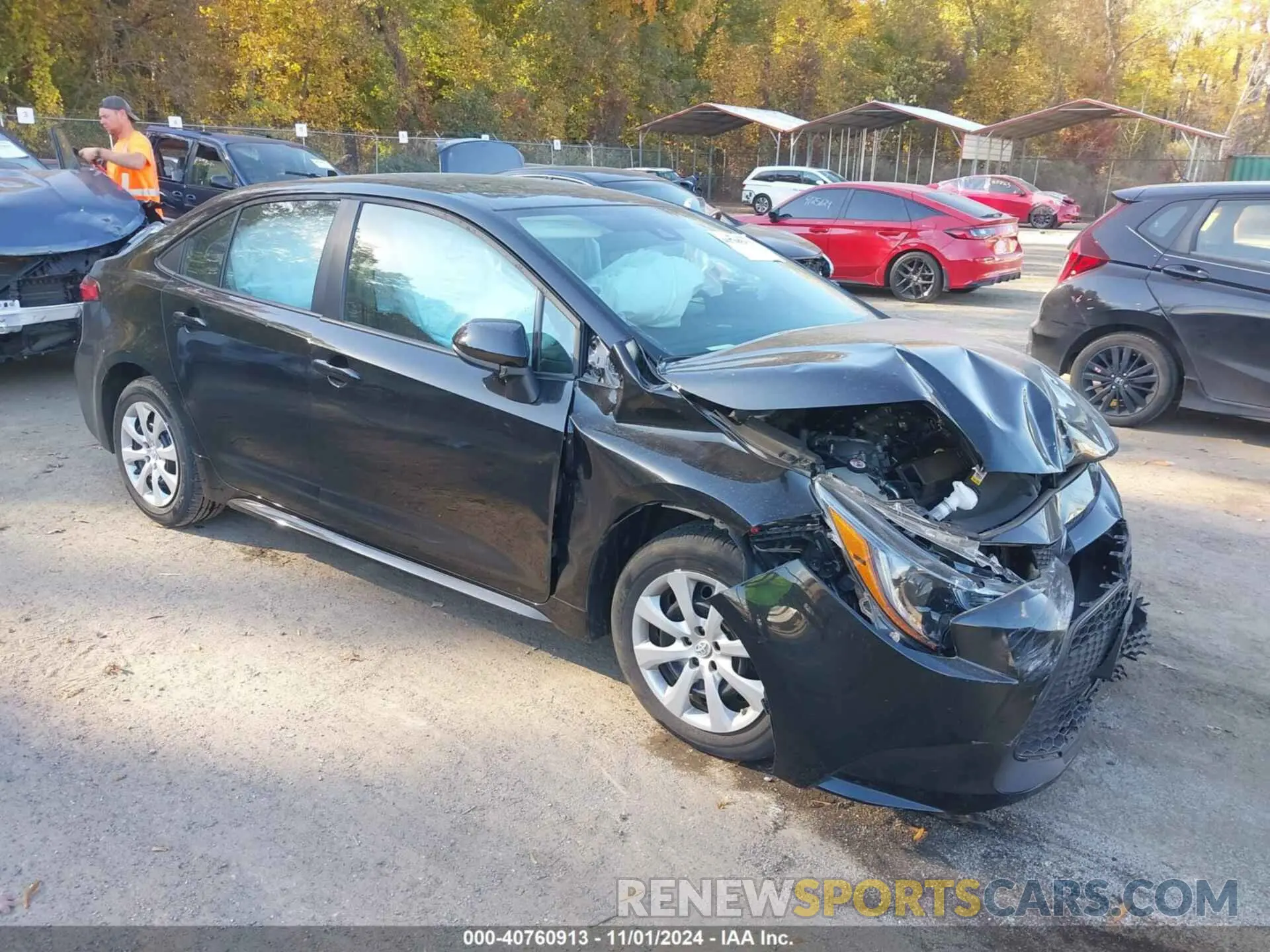 1 Photograph of a damaged car 5YFEPMAE9NP297284 TOYOTA COROLLA 2022