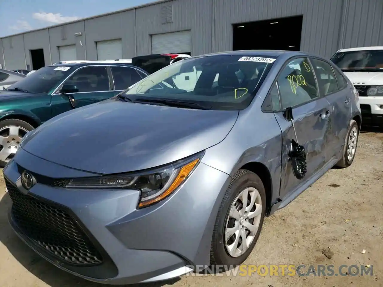 2 Photograph of a damaged car 5YFEPMAE9NP301754 TOYOTA COROLLA 2022