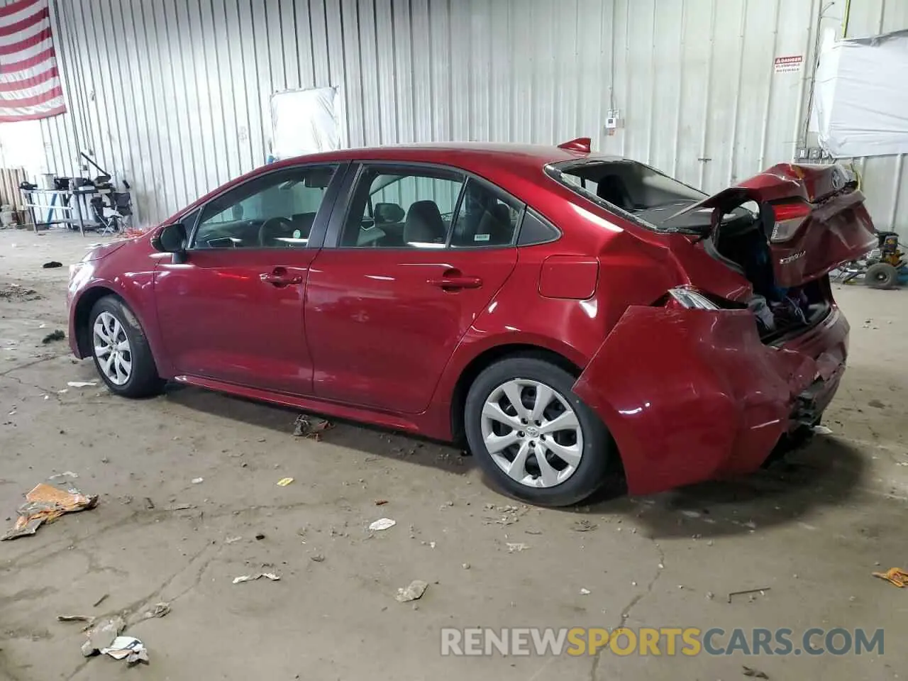 2 Photograph of a damaged car 5YFEPMAE9NP308266 TOYOTA COROLLA 2022