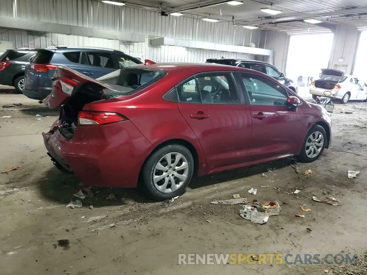 3 Photograph of a damaged car 5YFEPMAE9NP308266 TOYOTA COROLLA 2022