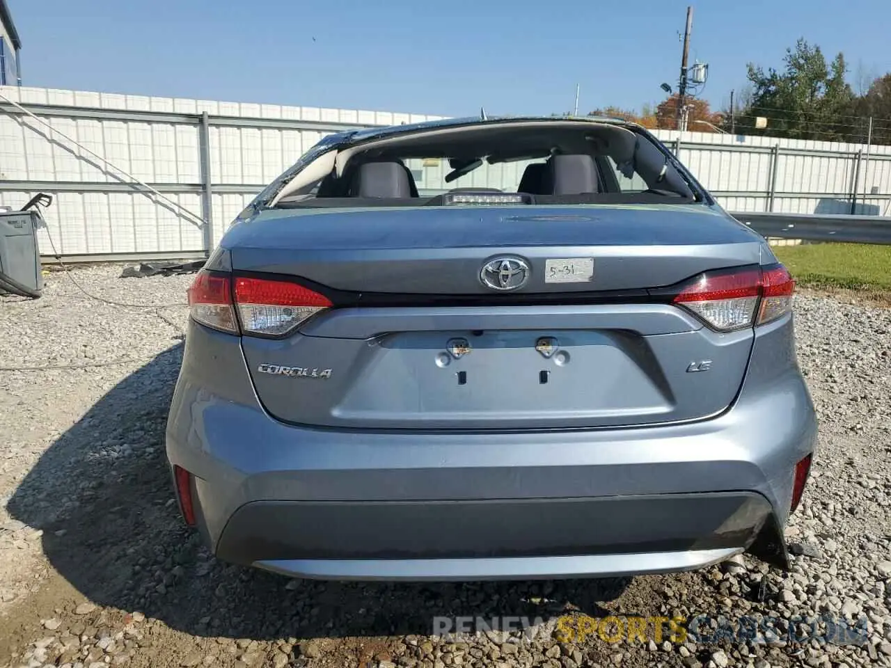 6 Photograph of a damaged car 5YFEPMAE9NP309286 TOYOTA COROLLA 2022