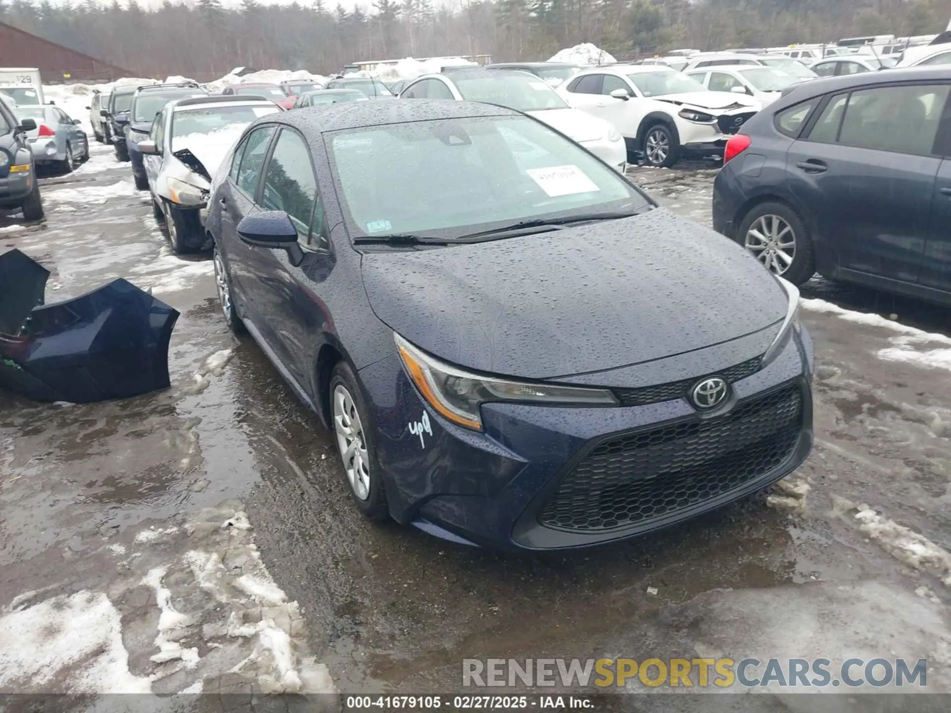 1 Photograph of a damaged car 5YFEPMAE9NP320739 TOYOTA COROLLA 2022