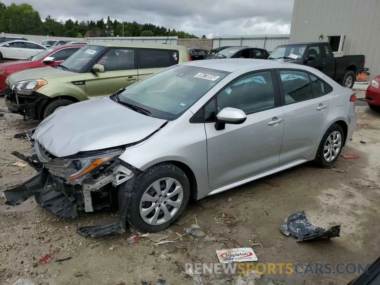 1 Photograph of a damaged car 5YFEPMAE9NP367558 TOYOTA COROLLA 2022