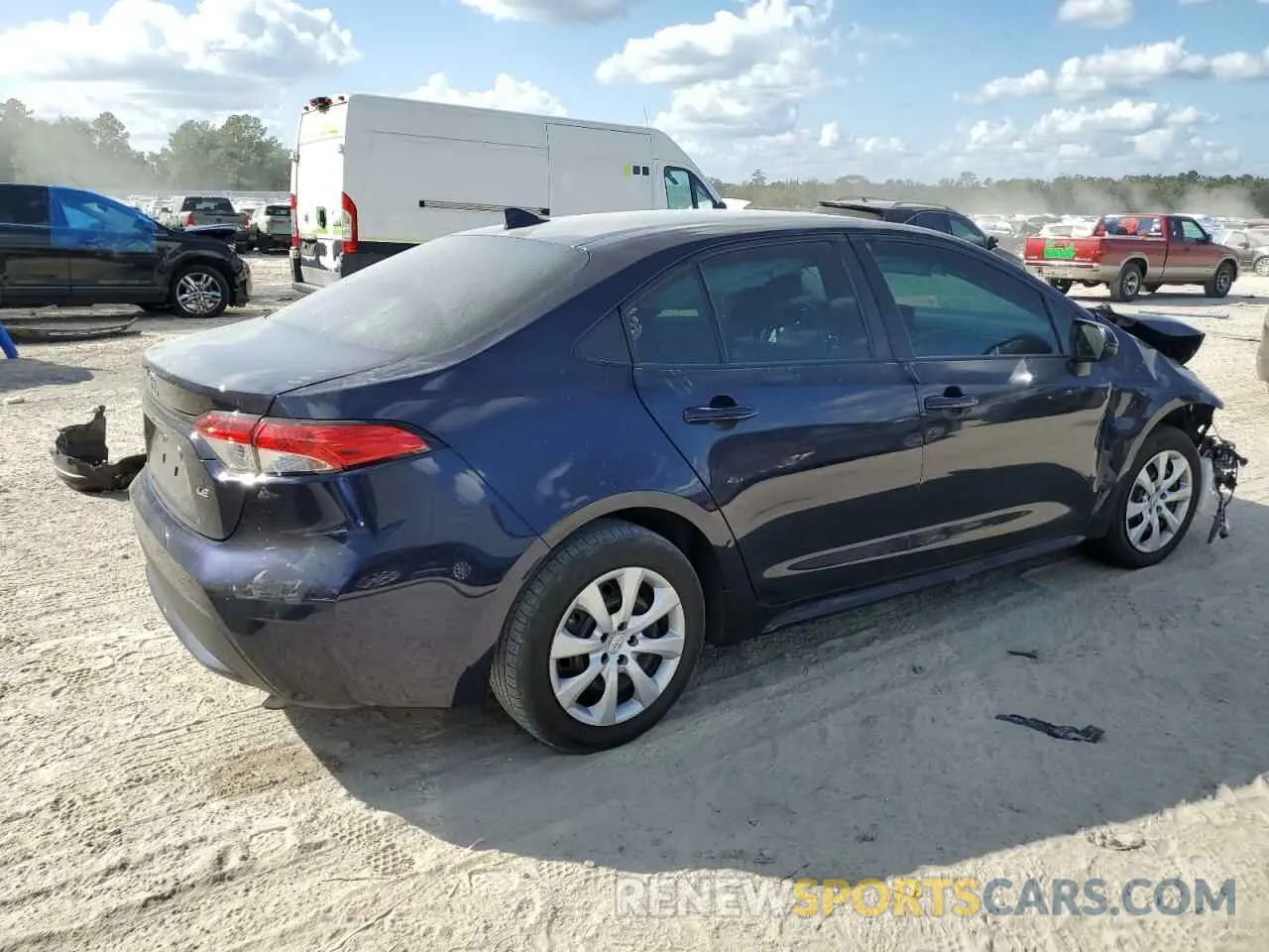 3 Photograph of a damaged car 5YFEPMAE9NP367771 TOYOTA COROLLA 2022