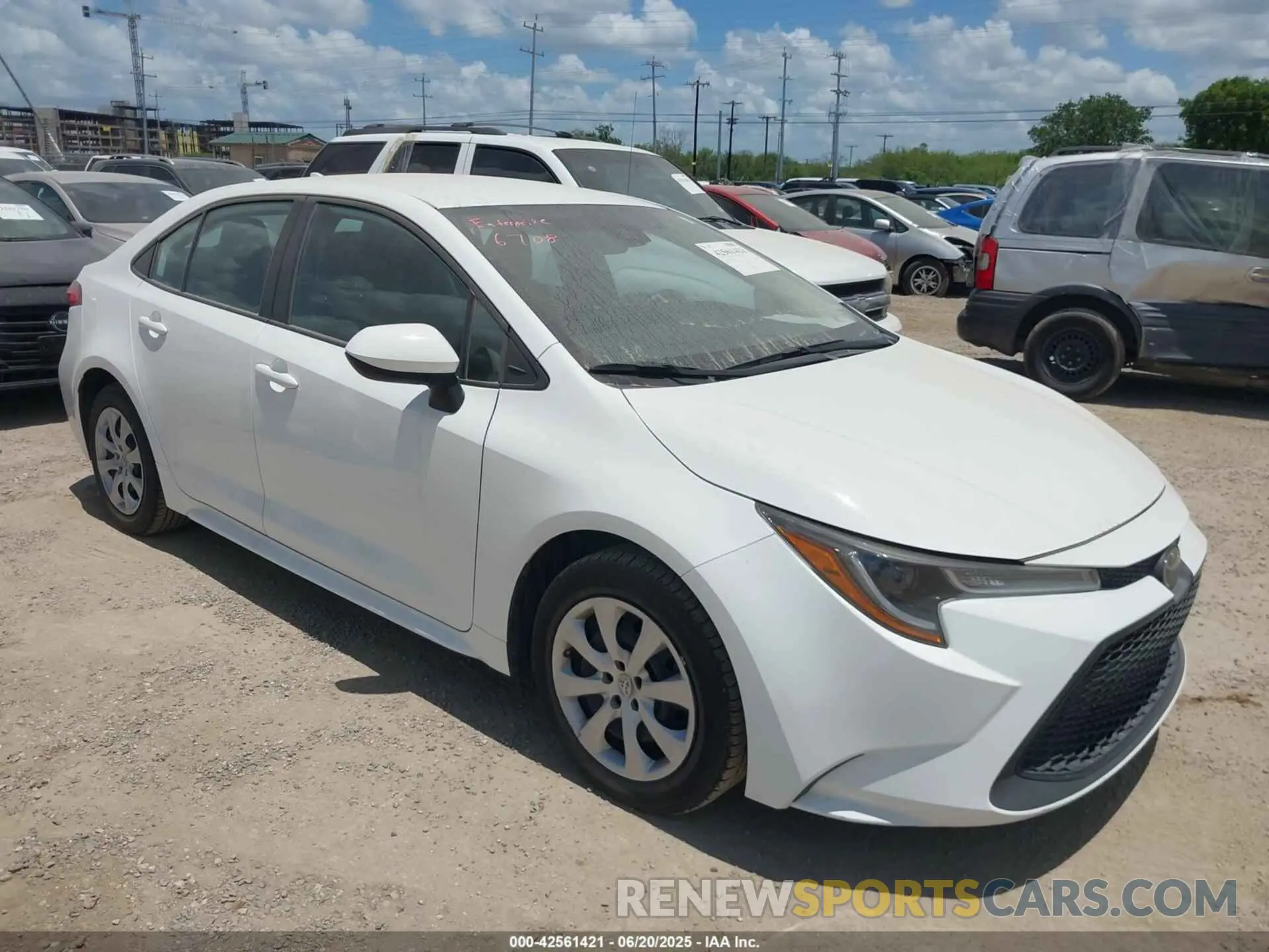 1 Photograph of a damaged car 5YFEPMAE9NP368709 TOYOTA COROLLA 2022