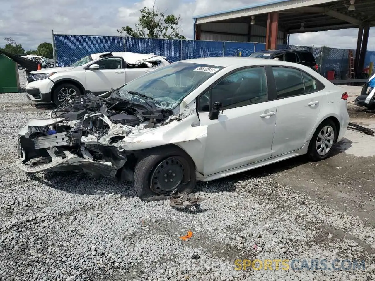 1 Photograph of a damaged car 5YFEPMAEXNP283104 TOYOTA COROLLA 2022