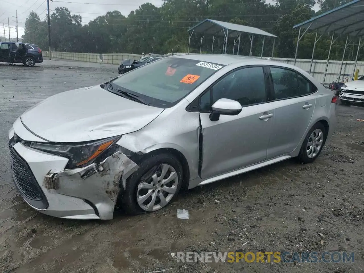 1 Photograph of a damaged car 5YFEPMAEXNP287377 TOYOTA COROLLA 2022