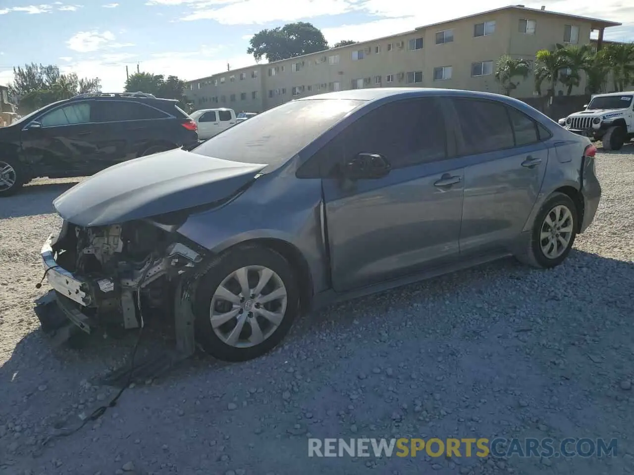 1 Photograph of a damaged car 5YFEPMAEXNP303366 TOYOTA COROLLA 2022