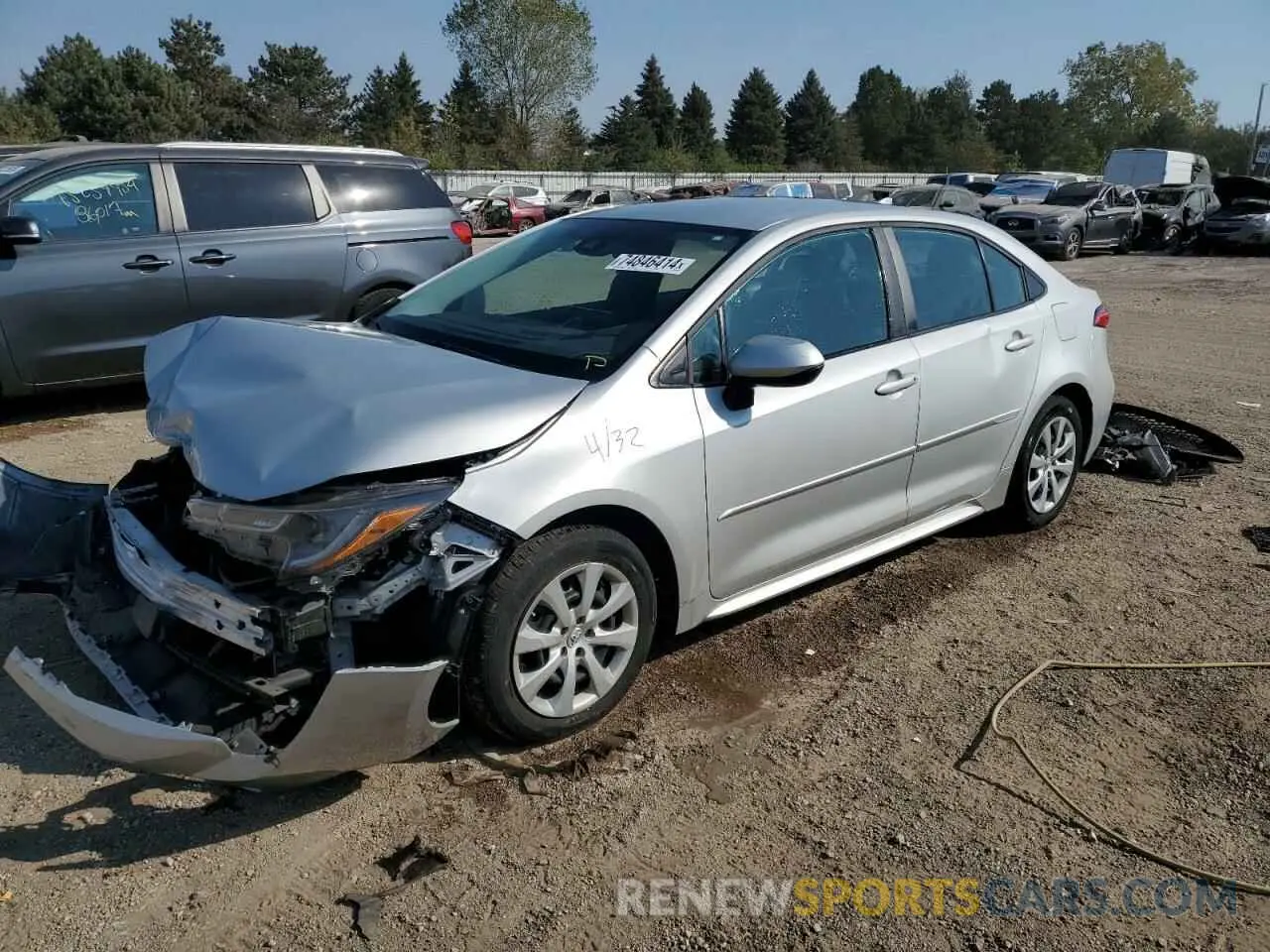 1 Photograph of a damaged car 5YFEPMAEXNP305165 TOYOTA COROLLA 2022