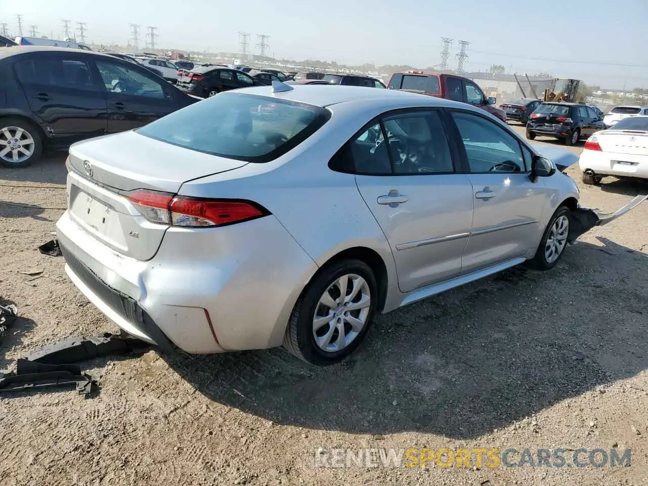 3 Photograph of a damaged car 5YFEPMAEXNP305165 TOYOTA COROLLA 2022