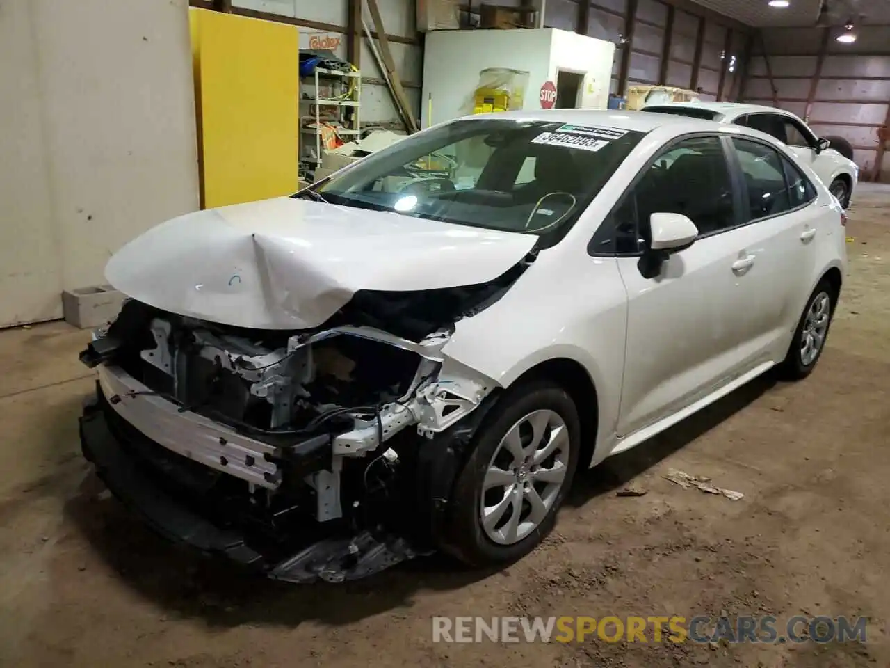 1 Photograph of a damaged car 5YFEPMAEXNP357654 TOYOTA COROLLA 2022