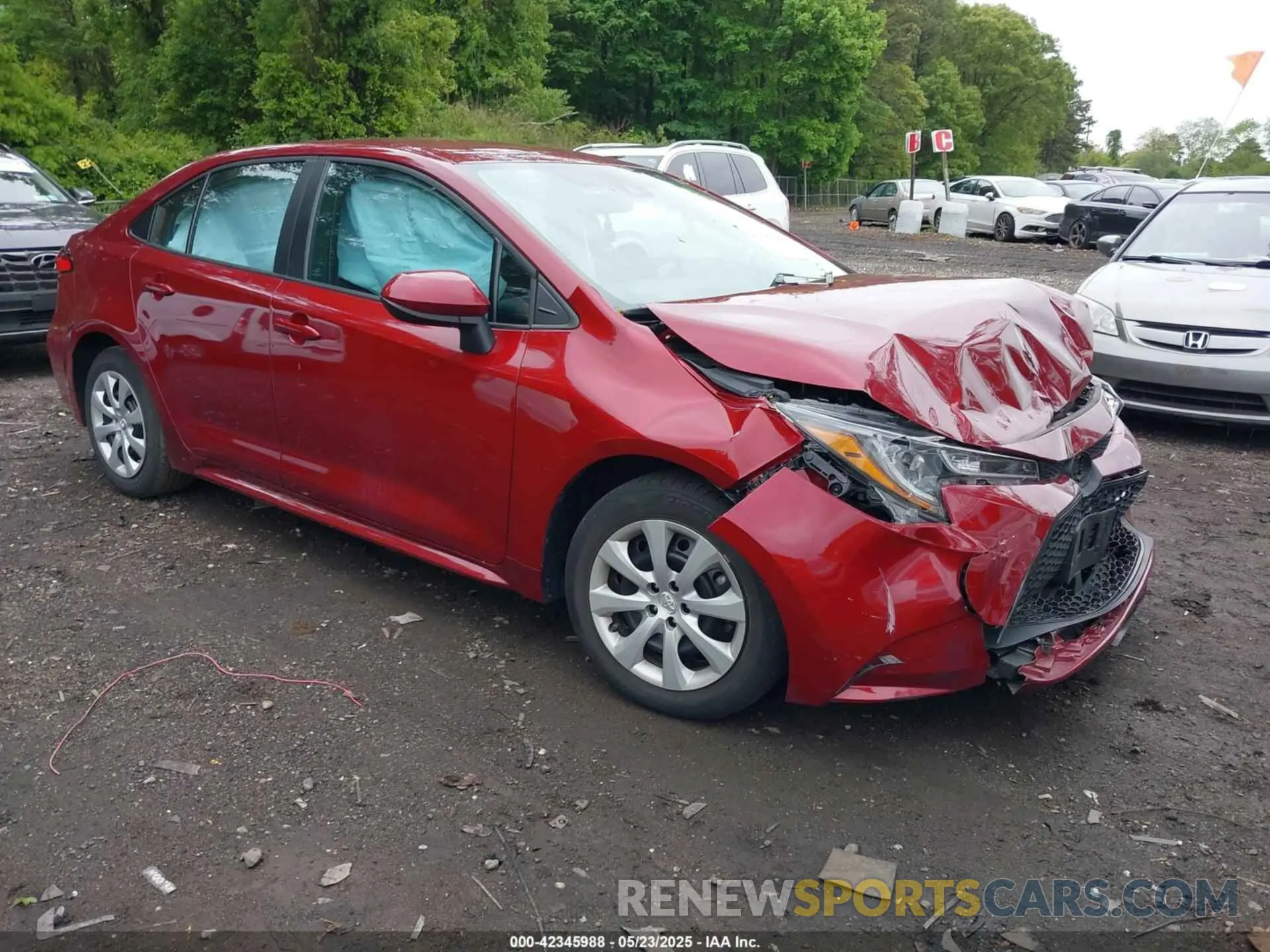 1 Photograph of a damaged car 5YFEPMAEXNP371327 TOYOTA COROLLA 2022