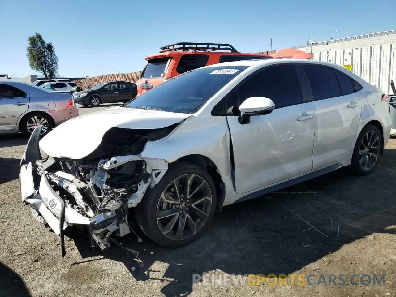 1 Photograph of a damaged car 5YFM4MCEXNP108594 TOYOTA COROLLA 2022