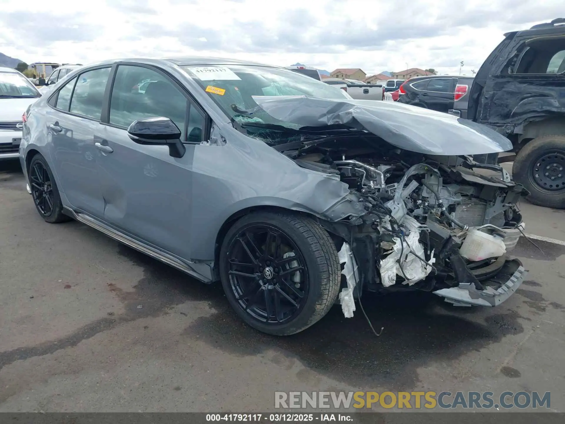 1 Photograph of a damaged car 5YFS4MCE0NP134869 TOYOTA COROLLA 2022