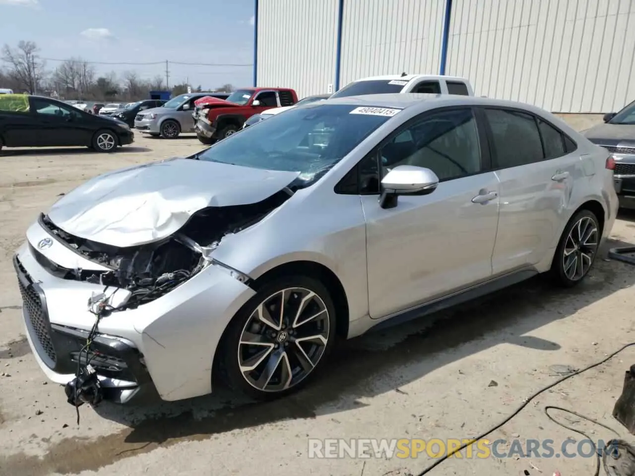 1 Photograph of a damaged car 5YFS4MCE1NP103355 TOYOTA COROLLA 2022