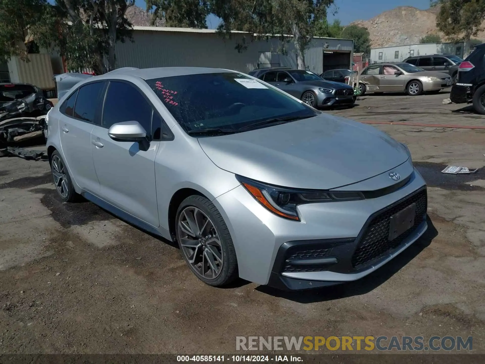 1 Photograph of a damaged car 5YFS4MCE1NP106725 TOYOTA COROLLA 2022