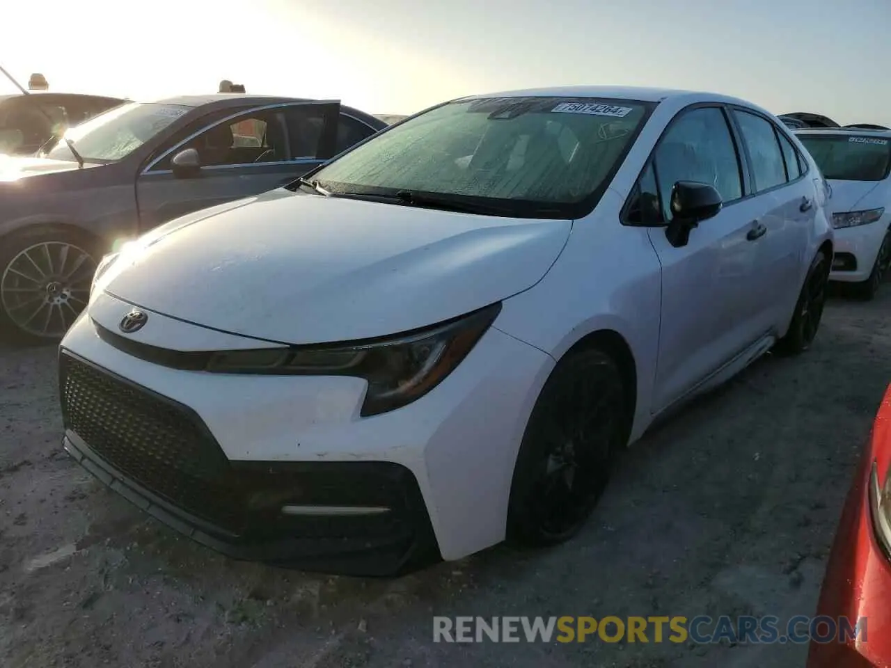 1 Photograph of a damaged car 5YFS4MCE1NP121449 TOYOTA COROLLA 2022