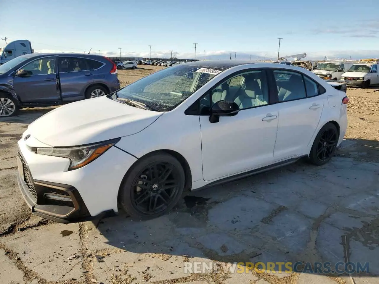 1 Photograph of a damaged car 5YFS4MCE1NP123959 TOYOTA COROLLA 2022