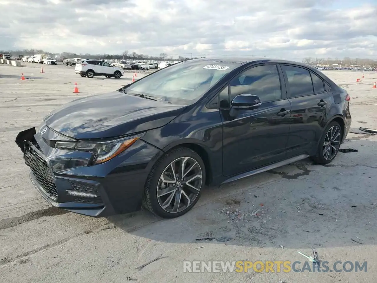 1 Photograph of a damaged car 5YFS4MCE1NP133181 TOYOTA COROLLA 2022