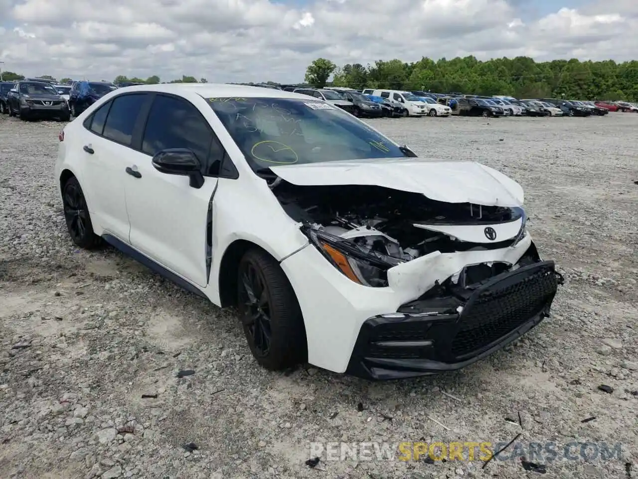 1 Photograph of a damaged car 5YFS4MCE3NP112736 TOYOTA COROLLA 2022