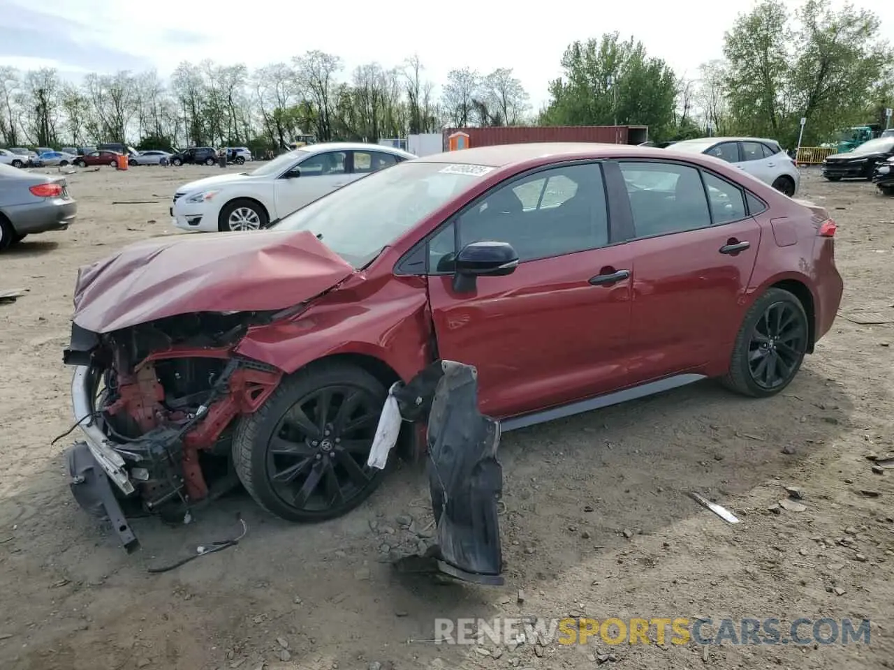 1 Photograph of a damaged car 5YFS4MCE4NP105536 TOYOTA COROLLA 2022