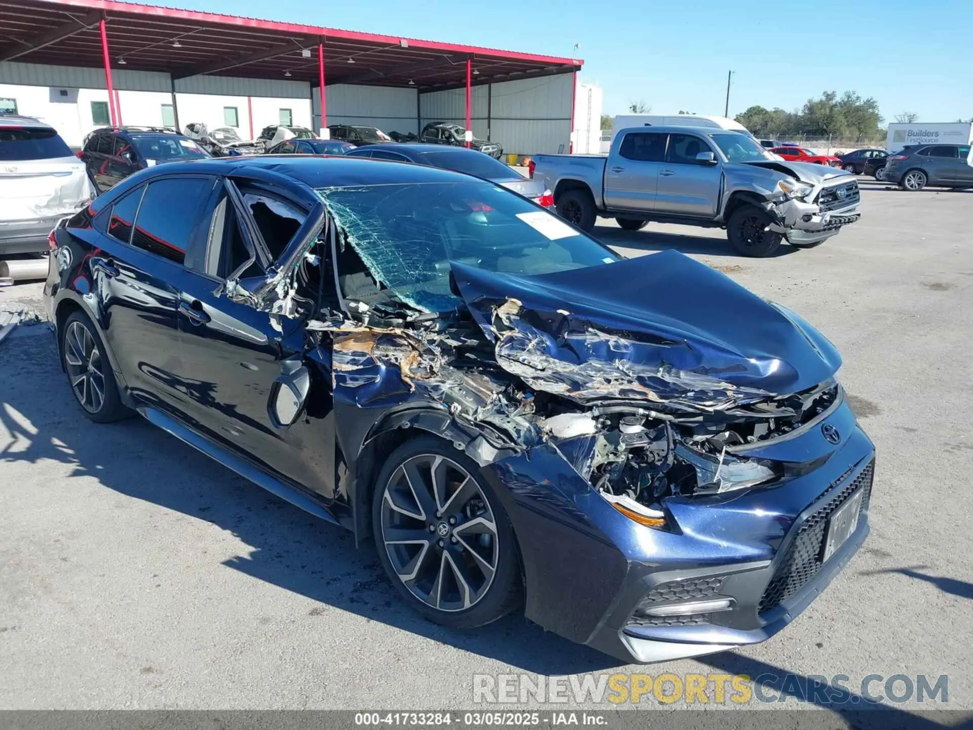 1 Photograph of a damaged car 5YFS4MCE4NP135488 TOYOTA COROLLA 2022