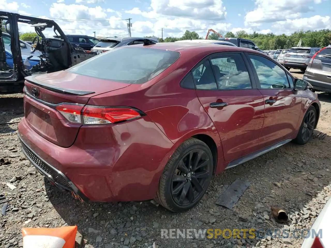 3 Photograph of a damaged car 5YFS4MCE4NP138455 TOYOTA COROLLA 2022