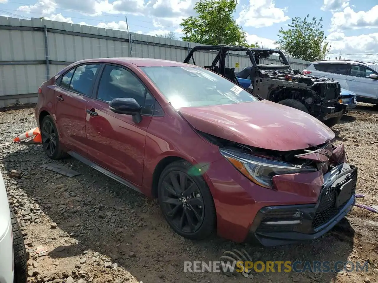 4 Photograph of a damaged car 5YFS4MCE4NP138455 TOYOTA COROLLA 2022
