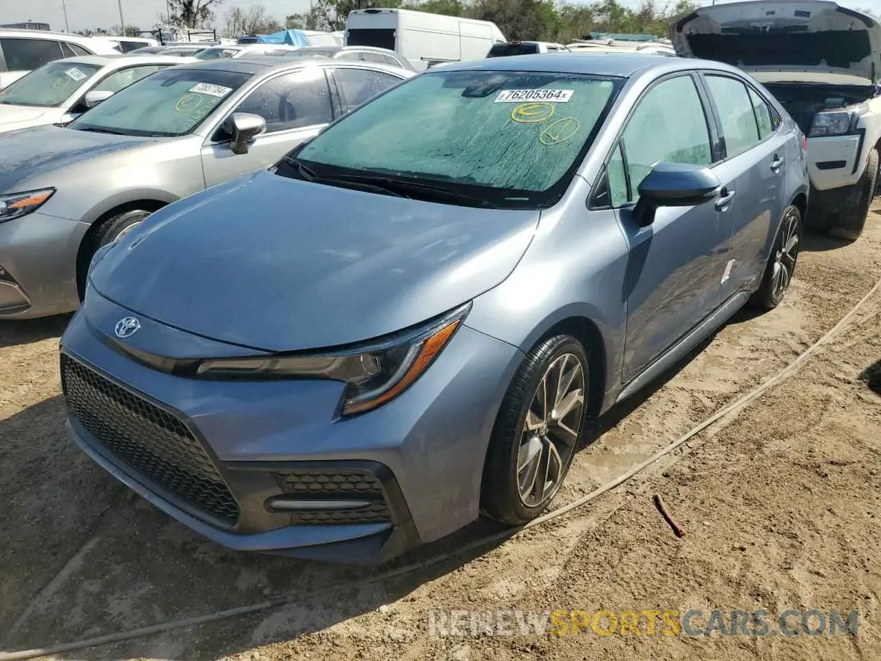 1 Photograph of a damaged car 5YFS4MCE5NP134317 TOYOTA COROLLA 2022