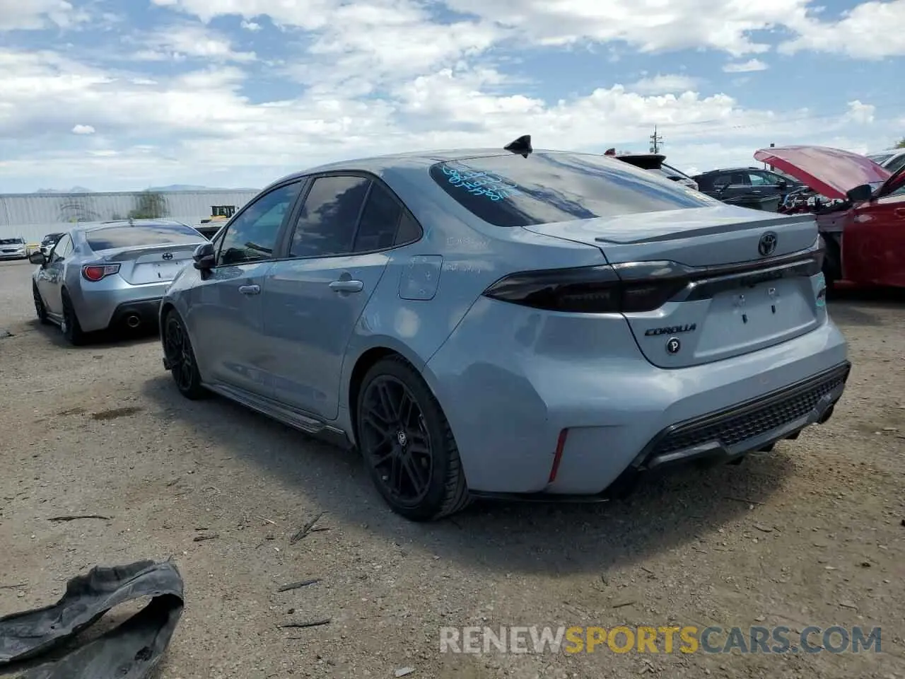2 Photograph of a damaged car 5YFS4MCE6NP105960 TOYOTA COROLLA 2022