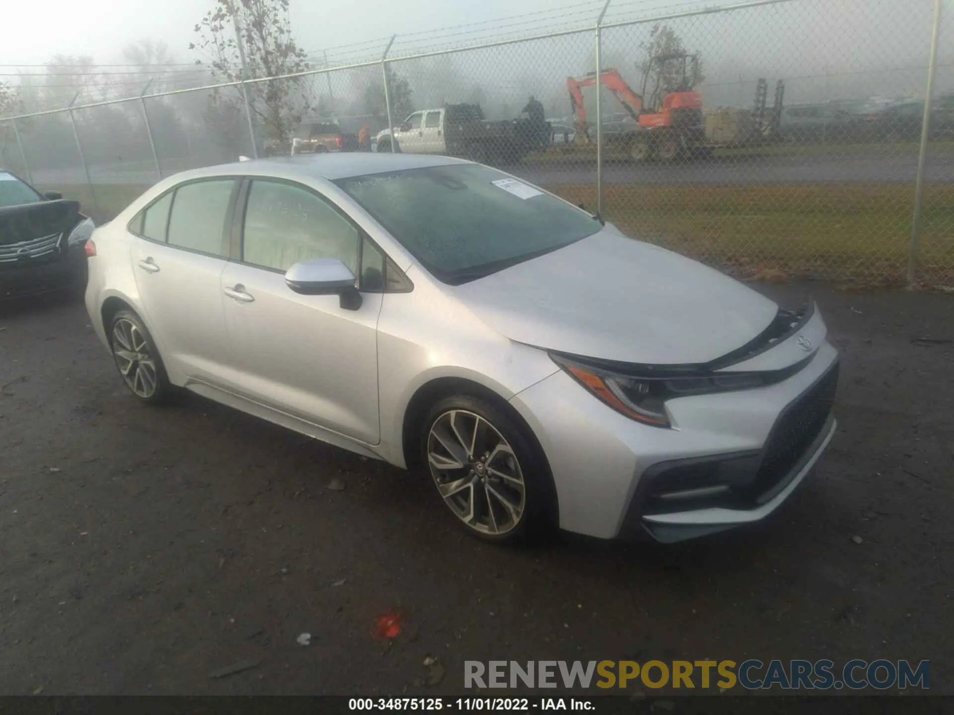 1 Photograph of a damaged car 5YFS4MCE6NP106364 TOYOTA COROLLA 2022