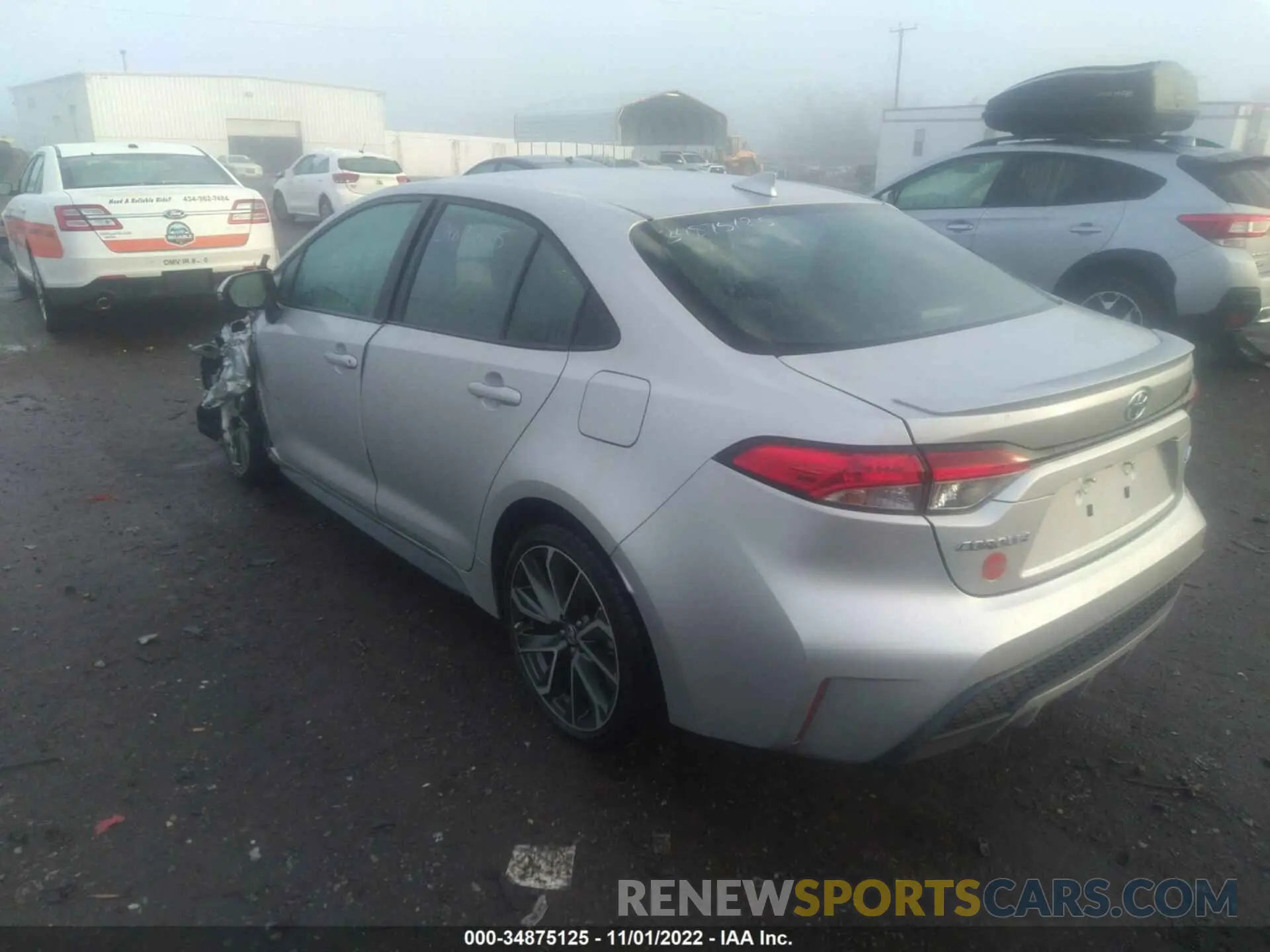 3 Photograph of a damaged car 5YFS4MCE6NP106364 TOYOTA COROLLA 2022