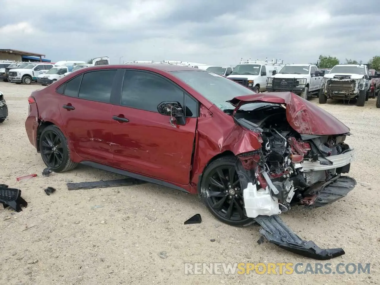 4 Photograph of a damaged car 5YFS4MCE6NP117557 TOYOTA COROLLA 2022