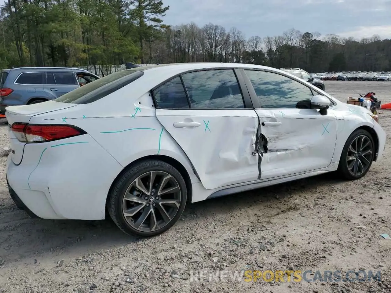 3 Photograph of a damaged car 5YFS4MCE6NP121219 TOYOTA COROLLA 2022