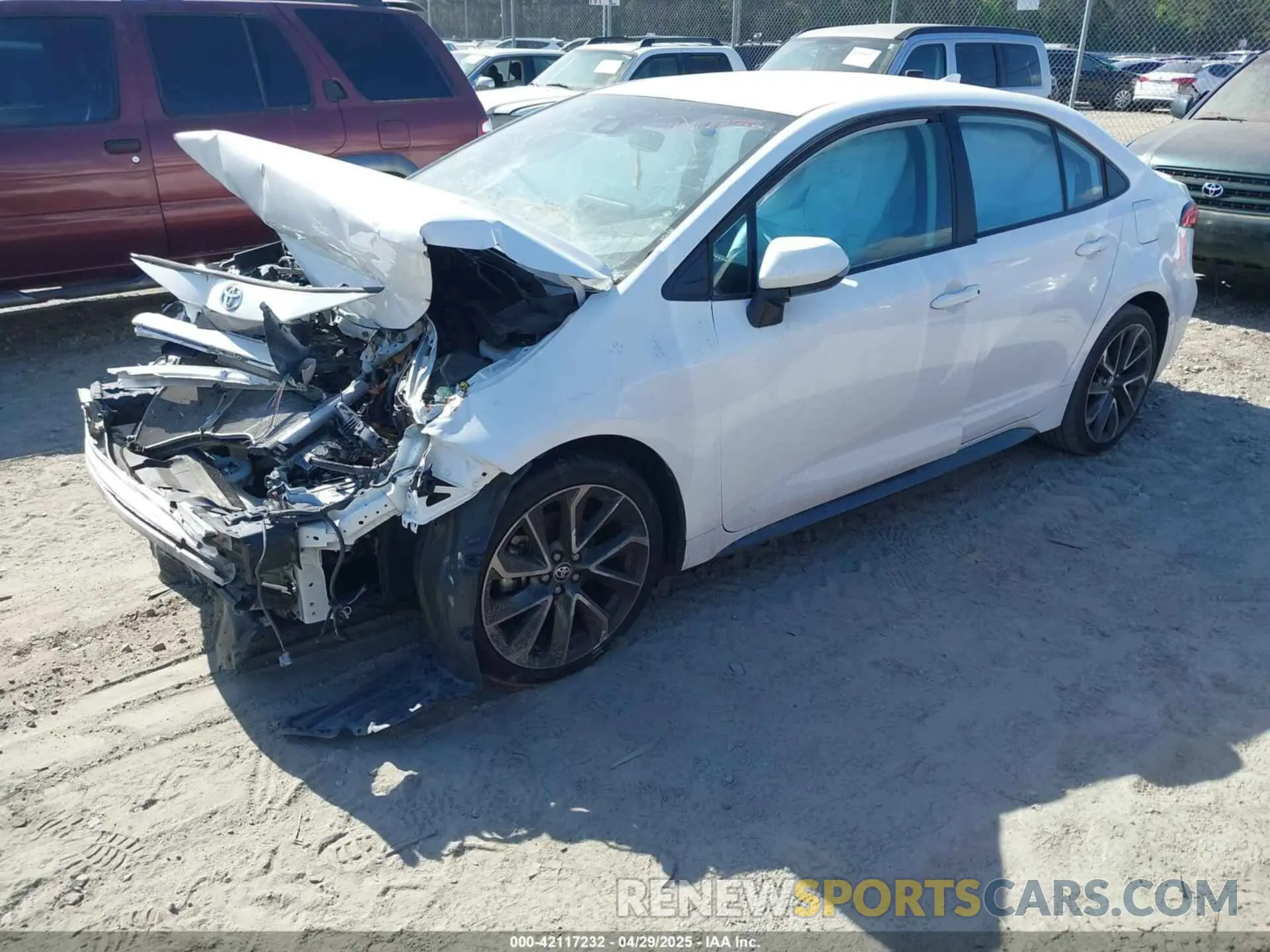 2 Photograph of a damaged car 5YFS4MCE6NP127232 TOYOTA COROLLA 2022