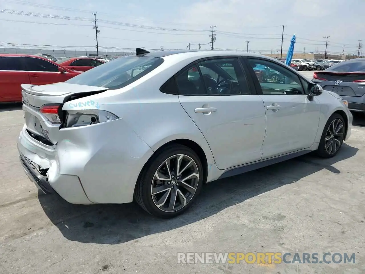 3 Photograph of a damaged car 5YFS4MCE7NP109743 TOYOTA COROLLA 2022