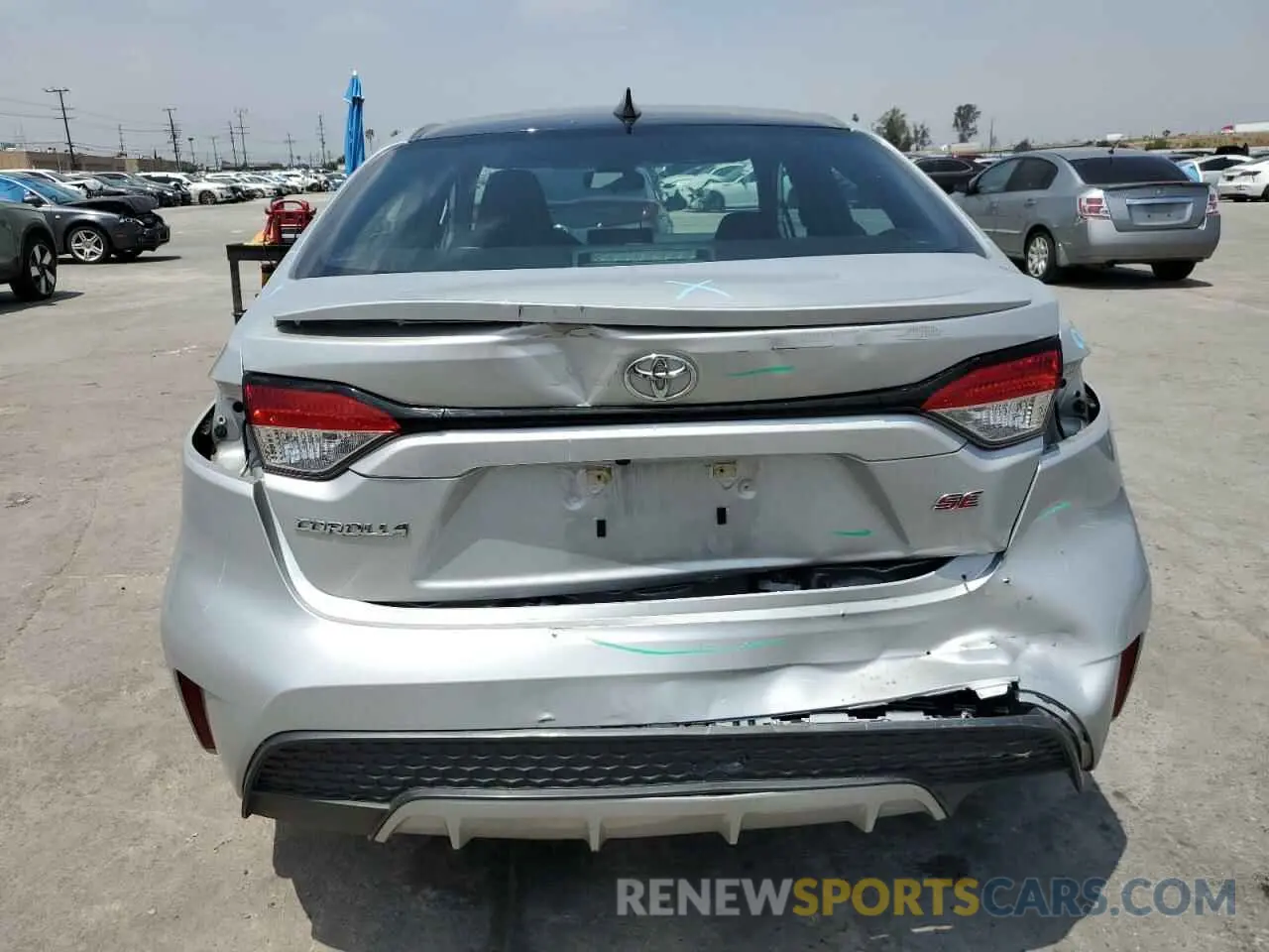 6 Photograph of a damaged car 5YFS4MCE7NP109743 TOYOTA COROLLA 2022
