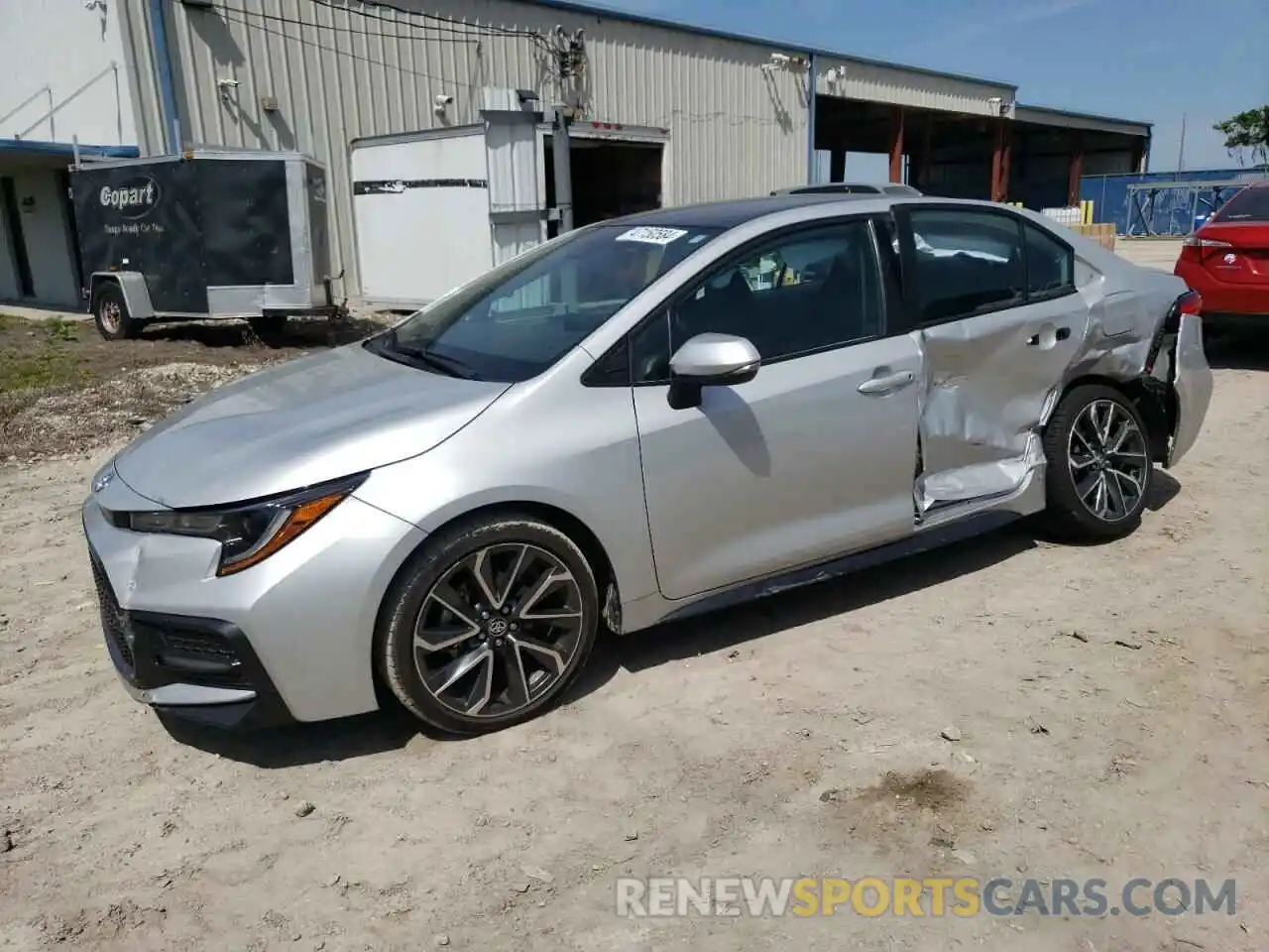 1 Photograph of a damaged car 5YFS4MCE7NP112769 TOYOTA COROLLA 2022