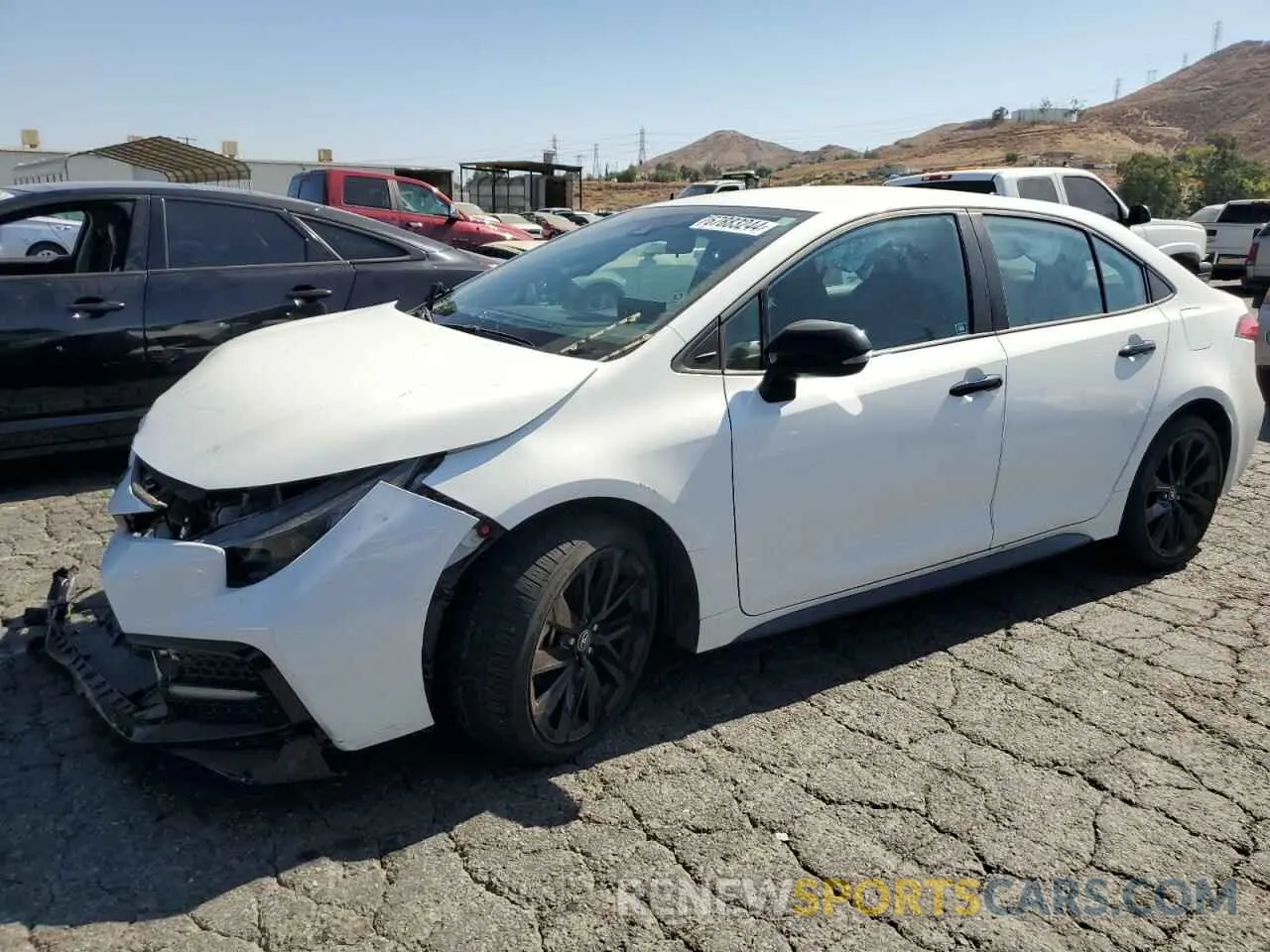 1 Photograph of a damaged car 5YFS4MCE7NP114389 TOYOTA COROLLA 2022