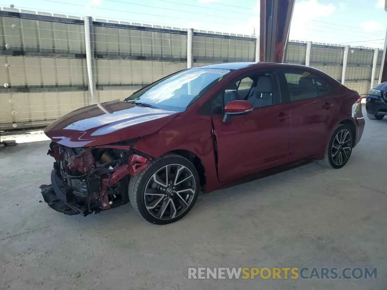 1 Photograph of a damaged car 5YFS4MCE7NP127899 TOYOTA COROLLA 2022