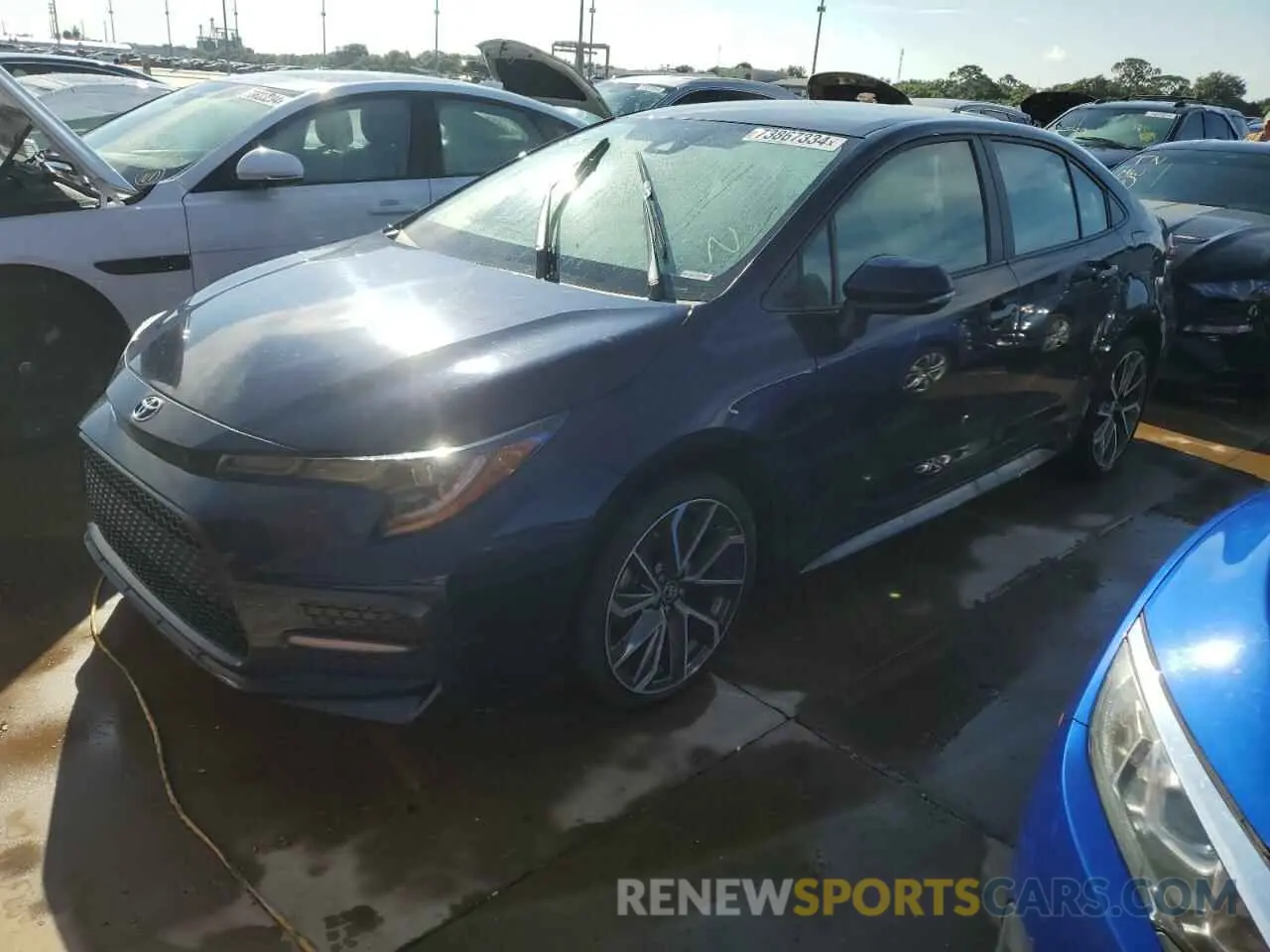 1 Photograph of a damaged car 5YFS4MCE7NP133962 TOYOTA COROLLA 2022