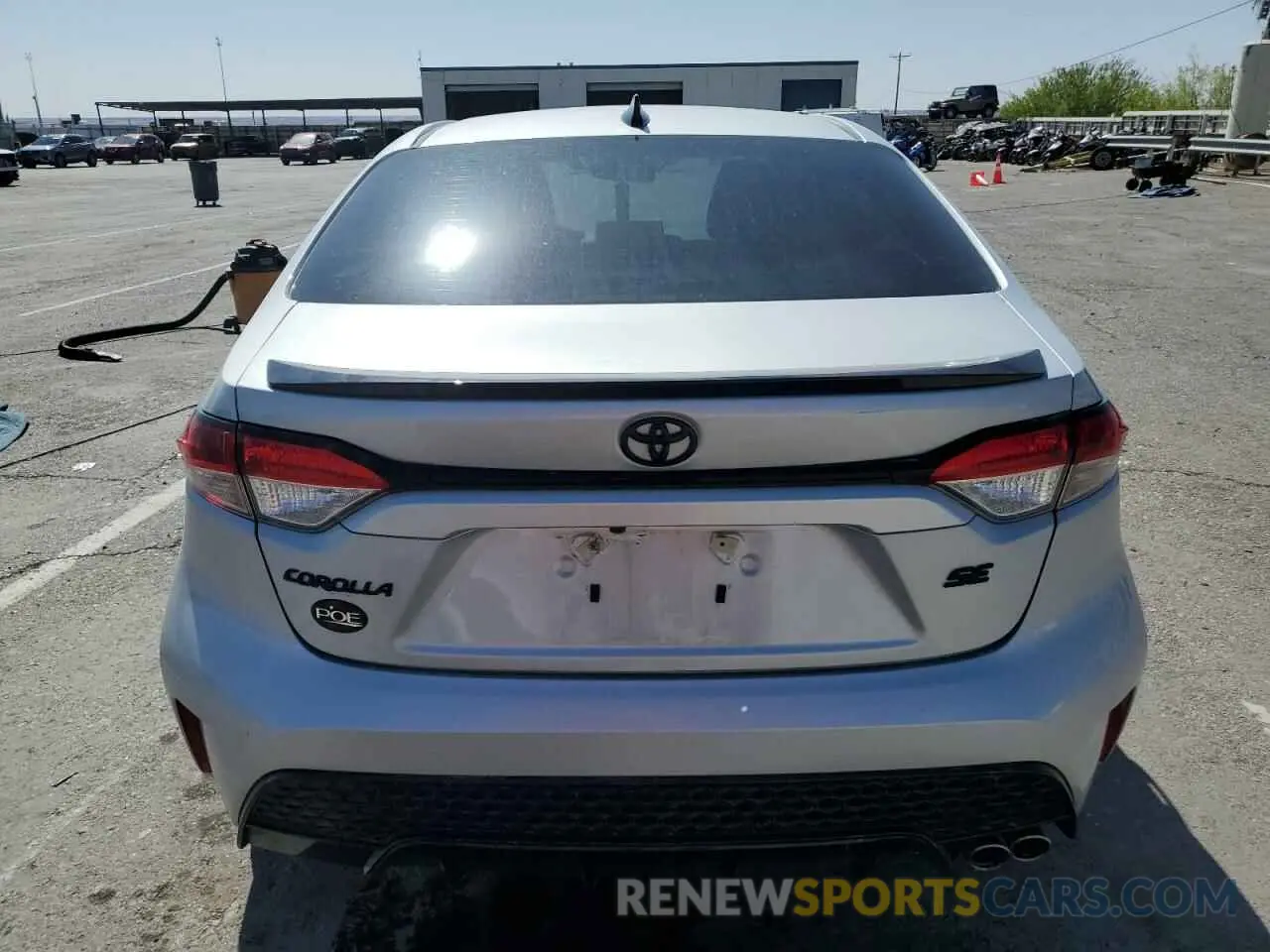 6 Photograph of a damaged car 5YFS4MCE8NP102882 TOYOTA COROLLA 2022