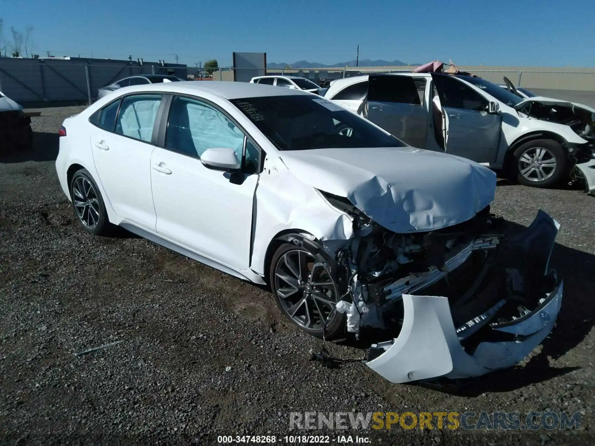 1 Photograph of a damaged car 5YFS4MCE9NP110893 TOYOTA COROLLA 2022