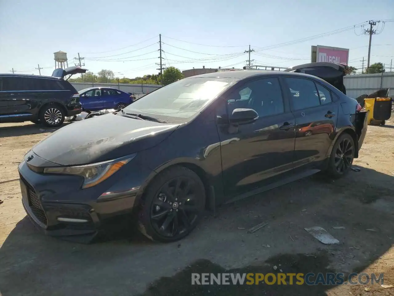 1 Photograph of a damaged car 5YFS4MCE9NP131551 TOYOTA COROLLA 2022