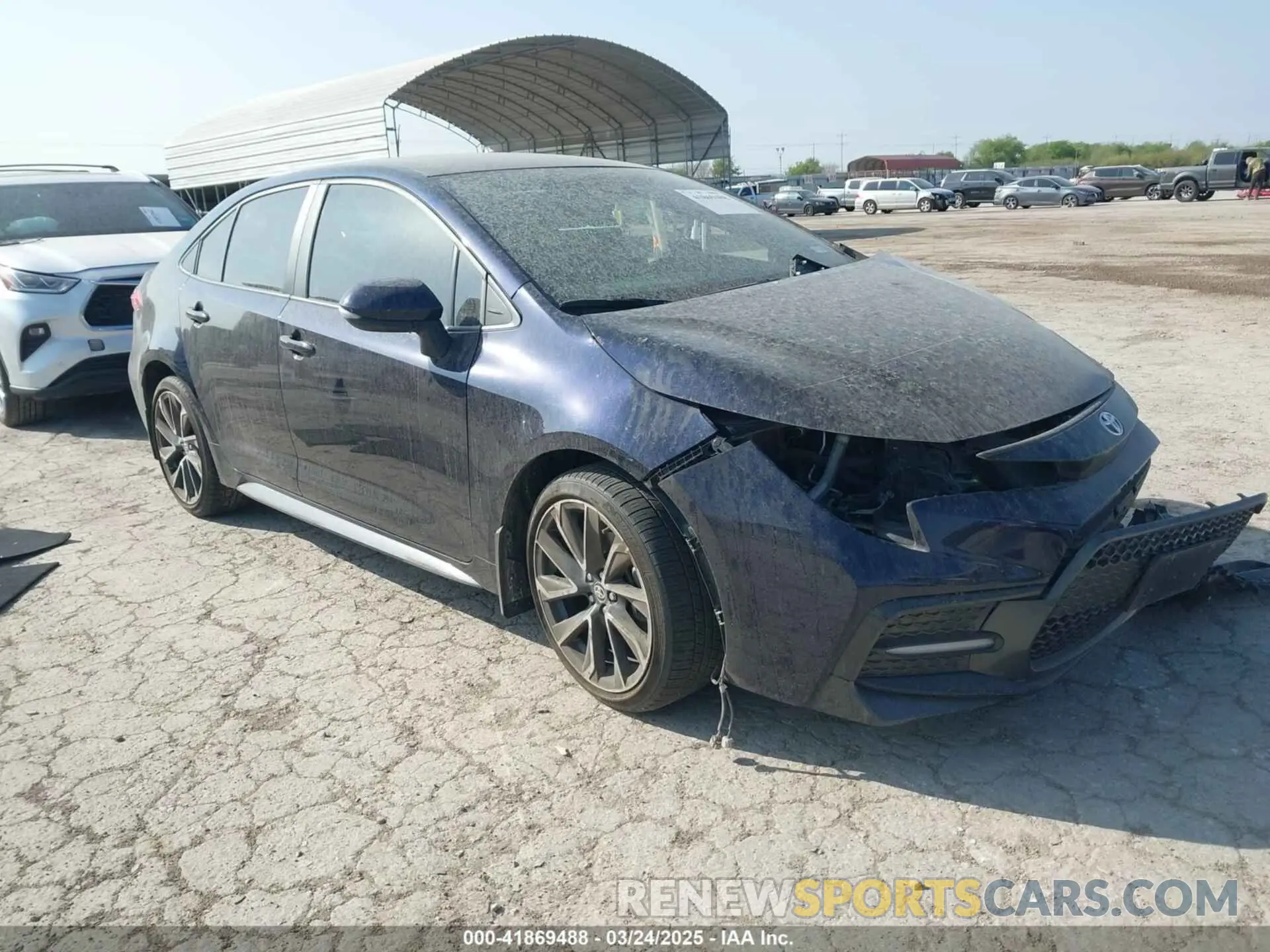 1 Photograph of a damaged car 5YFS4MCE9NP131646 TOYOTA COROLLA 2022