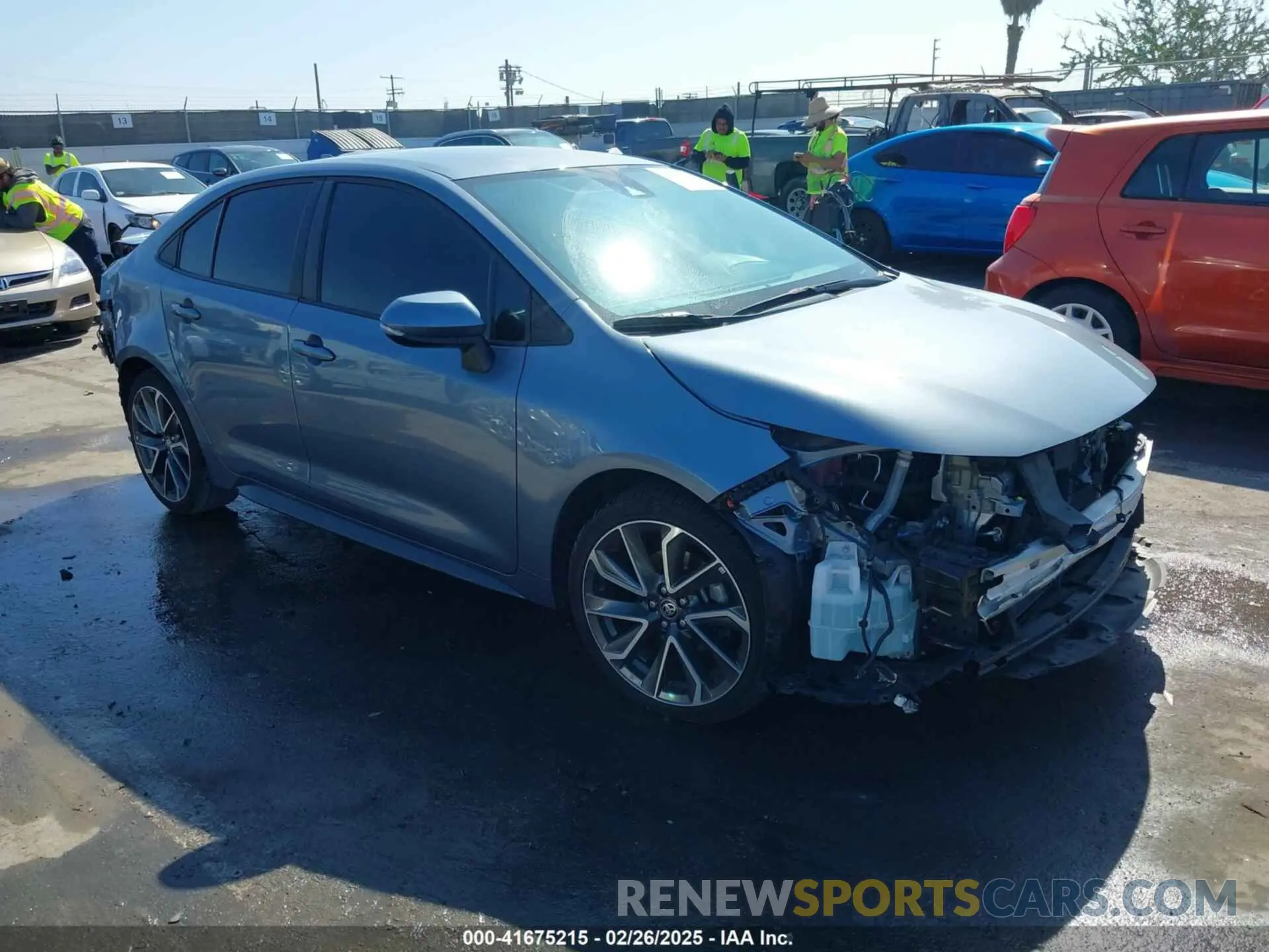 1 Photograph of a damaged car 5YFS4MCEXNP111602 TOYOTA COROLLA 2022