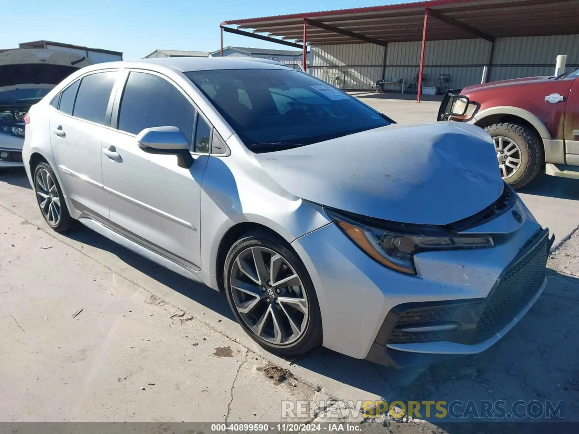 1 Photograph of a damaged car 5YFS4MCEXNP113639 TOYOTA COROLLA 2022