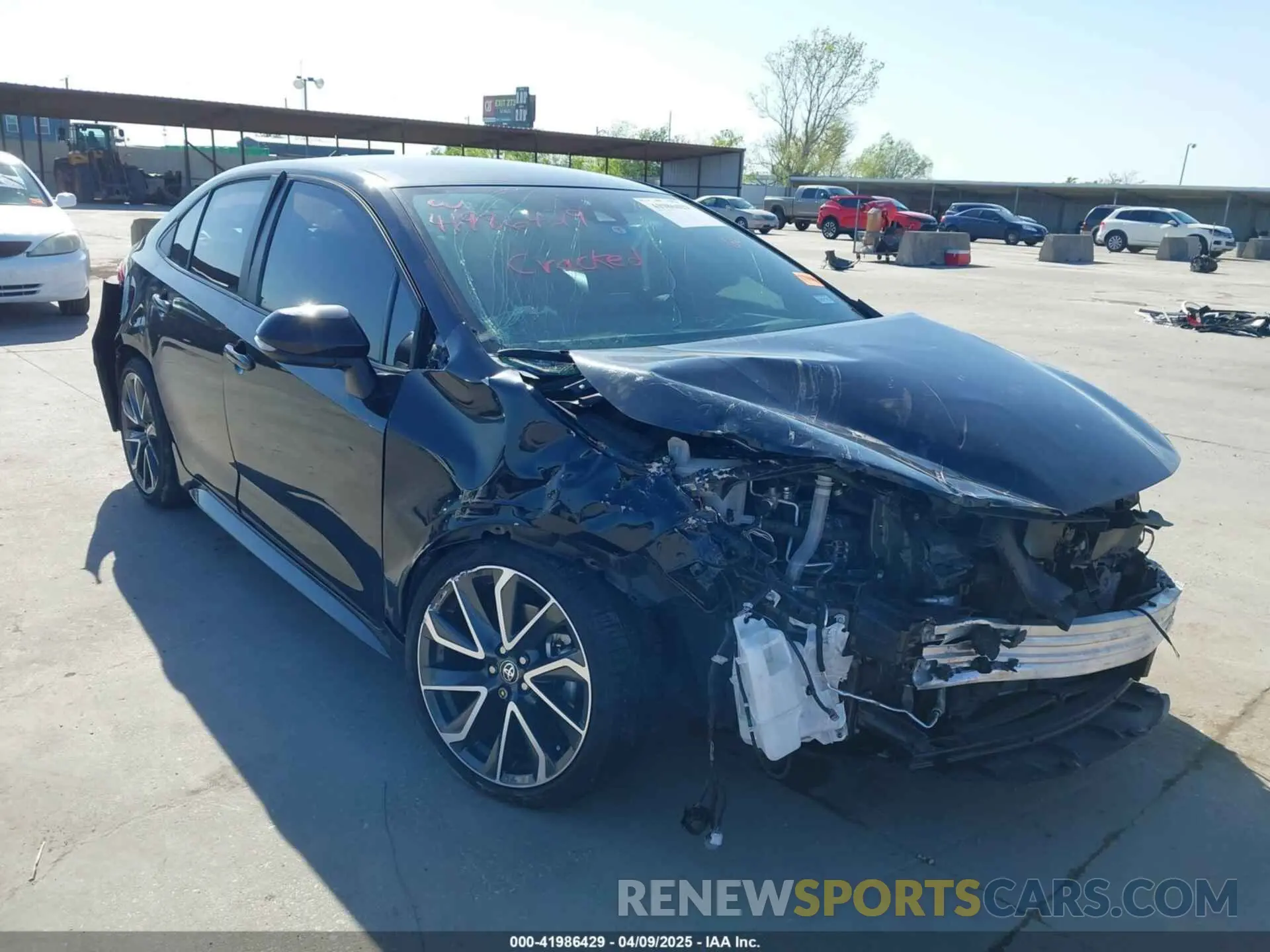 1 Photograph of a damaged car 5YFS4MCEXNP127699 TOYOTA COROLLA 2022
